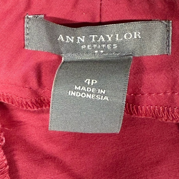 🎀 Ann Taylor Petite Hot Pink Twill Mini Skirt 4P - Picture 5 of 6